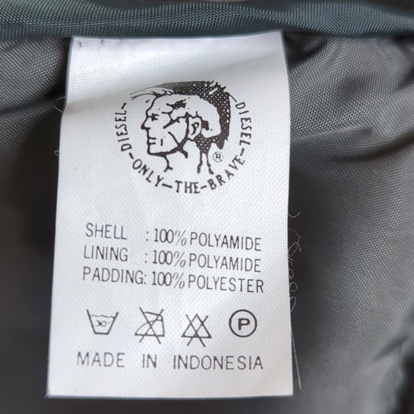 Diesel Gree/gray trucker Men's Vest - Picture 7 of 7